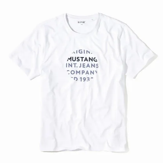 Biele pánske tričko JESPER MUSTANG