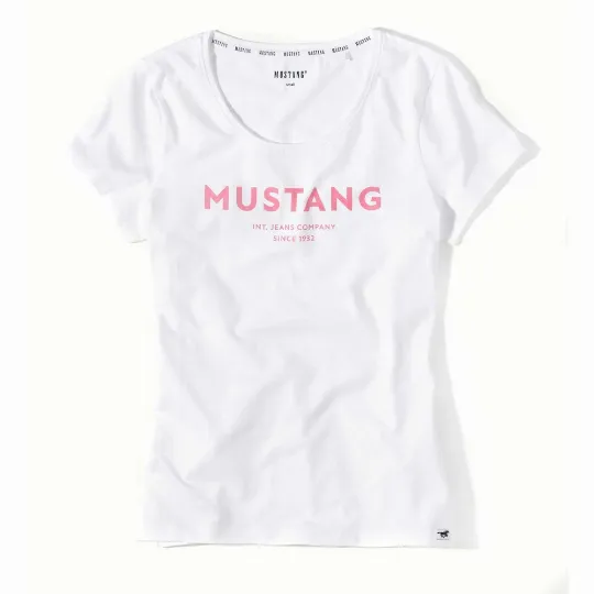 Dámske biele tričko LIVI MUSTANG