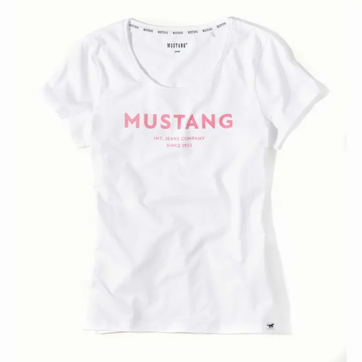 Dámske biele tričko LIVI MUSTANG