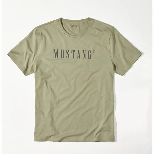 Olivovo zelené pánske tričko BENNET MUSTANG