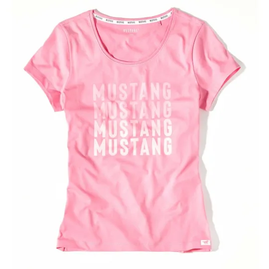 Dámske ružové tričko ROSI MUSTANG